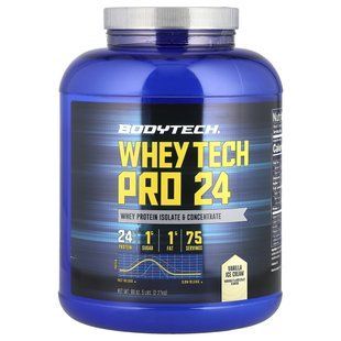 BodyTech, Whey Tech Pro 24, Vanilla Ice Cream , 5 lbs (2.27 kg) купить в Киеве и Украине
