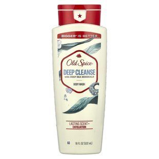 Old Spice, Body Wash, Deep Cleanse with Deep Sea Minerals, 18 fl oz (532 ml) купить в Киеве и Украине