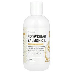 Chew + Heal, Norwegian Salmon Oil, For Dogs, 8 fl oz (237 ml) купить в Киеве и Украине
