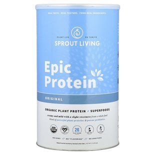 Sprout Living, Epic Protein&reg;, Organic Plant Protein + Superfoods, Original, 2 lb (912 g)
