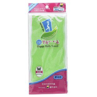 Goldsangsa, Happy Bath Towel, середній, зелений, 1 шт