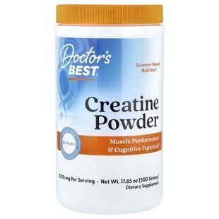 Креатин в порошка Doctor's Best (Creatine Powder) 500 г без вкуса купить в Киеве и Украине