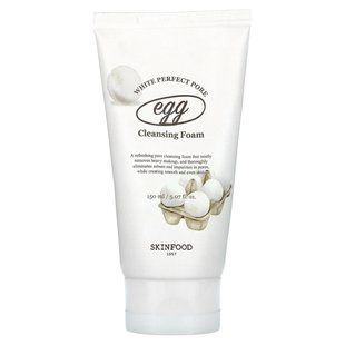SKINFOOD, Egg White Perfect Pore Cleansing Foam, 5.07 fl oz (150 ml) купить в Киеве и Украине