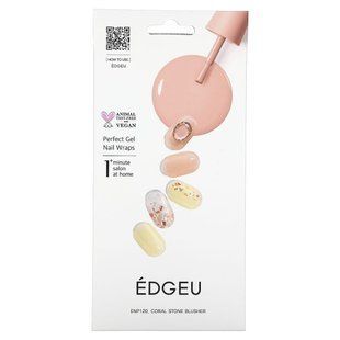 Edgeu, Perfect Gel Nail Wraps, ENP 120 Coral Stone Blusher, 23 Piece Set купить в Киеве и Украине