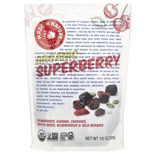 Органический продукт, Fruit Fusion, Superberry Supersnacks, Made in Nature, 340 г купить в Киеве и Украине