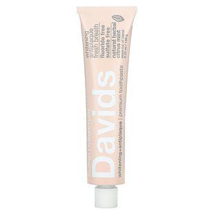 Davids, Premium Toothpaste, Whitening + Antiplaque, Natural Herbal Citrus Mint, 5.25 oz (149 g) купить в Киеве и Украине