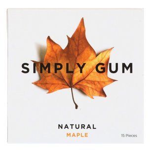 Жевательная резинка, Натуральный клен, Simply Gum, 15 штук купить в Киеве и Украине