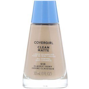Рідка тональна основа, відтінок 510 &laquo;Класична слонова кістка&raquo;, Clean Matte, Covergirl, 30 мл