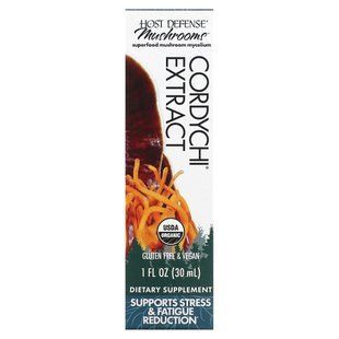 Host Defense, Mushrooms, Organic Cordychi Extract, 1 fl oz (30 ml) купить в Киеве и Украине