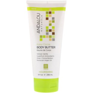 Питательное масло кукурузное какао Andalou Naturals (Body Butter) 236 мл купить в Киеве и Украине