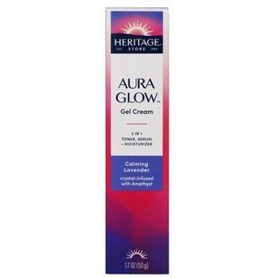 Гелевый крем, Aura Glow Gel Cream, успокаивающая лаванда, Heritage Store, 50 г купить в Киеве и Украине