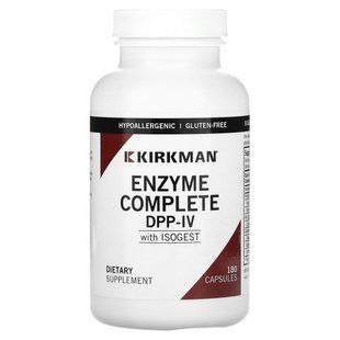 Ферменти для травлення, Enzyme Complete DPP-IV With ISOGEST, Kirkman Labs, 180 капсул