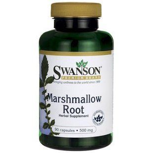 Корень алтея, Marshmallow Root, Swanson, 500 мг, 90 капсул купить в Киеве и Украине