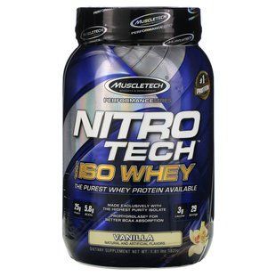 Isolate whey protein 820 g with vanilla flavor