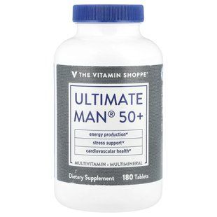 The Vitamin Shoppe, Ultimate Man&reg; 50+, Multivitamin & Multimineral, 180 Tablets купить в Киеве и Украине