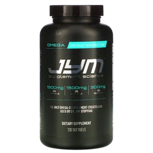 Омега-3, Omega-3, JYM Supplement Science, 120 мягких капсул купить в Киеве и Украине