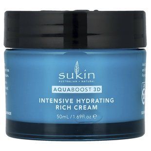 Sukin, AquaBoost 3D, Hyaluronic Acid Rich Night Cream, 1.69 fl oz (50 ml) купить в Киеве и Украине