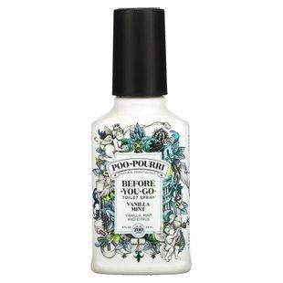 Poo-Pourri, Туалетний спрей Before-You-Go, ваніль та м'ята, 4 рідкі унції (118 мл)
