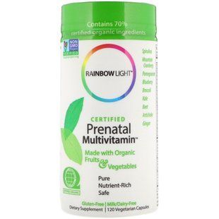 Мультивитамины для беременных Rainbow Light (Prenatal Multivitamin) 120 капсул купить в Киеве и Украине