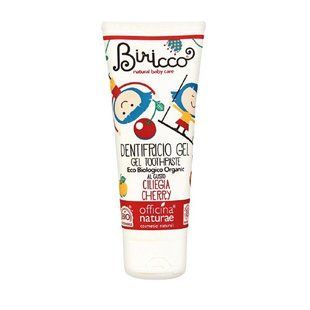 Детская органическая зубная паста с вишневым вкусом Officina Naturae Kids Natural Organic GEL Toothpaste Cherry Flavour 75 мл купить в Киеве и Украине