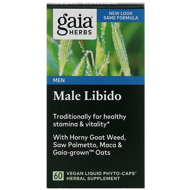 Gaia Herbs, Male Libido , 60 Vegan Liquid Phyto-Caps