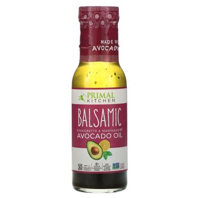 Бальзамічний вінегрет і маринад з маслом авокадо, Balsamic Vinaigrette & Marinade Made with Avocado Oil, Primal Kitchen, 237 мл