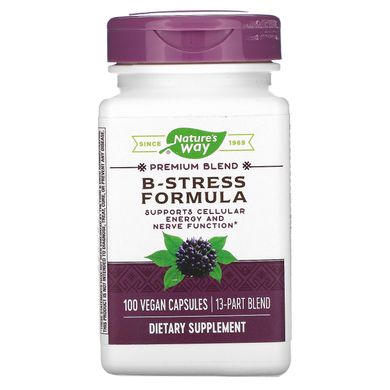 Вітамін B (стрес формула), Nature's Way, 100 вегетаріанських капсул