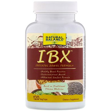 IBX заспокійлива формула кишечника, Natural Balance, 120 вегетаріанських капсул