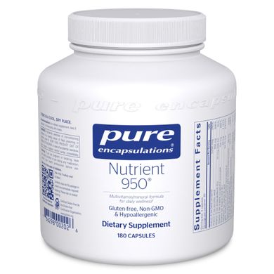 Мультивітаміни/мінерали Pure Encapsulations (Nutrient 950) 180 капсул