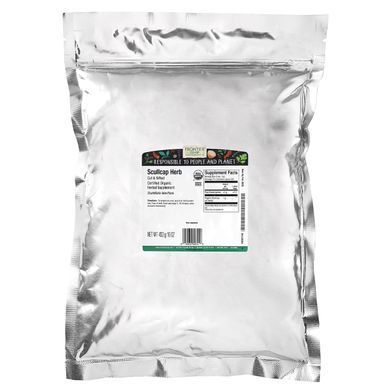 Органические листья и цветы шлемника, Frontier Natural Products, 16 унций (453 г) купить в Киеве и Украине