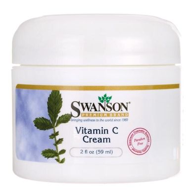 Вітамін С Крем, Vitamin C Cream, Swanson, 59 мл