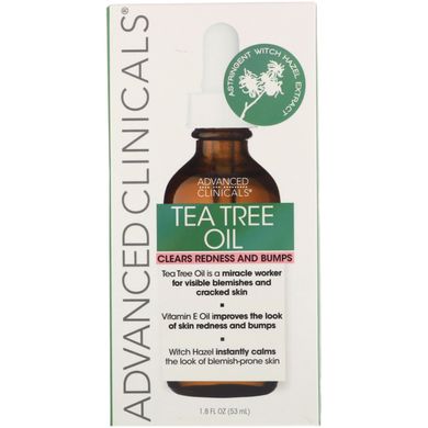 Олія чайного дерева, Advanced Clinicals, 1,8 рідкої унції (53 мл)