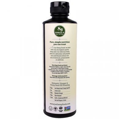 100% конопляна олія Just Hemp Foods (Hemp Oil) 500 мл