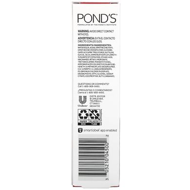 Pond's, Омолоджуючий, ліфтинг та освітлювальний крем для очей, без ароматів, 1 рідка унція (29,5 мл)