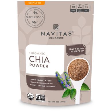 Органічний порошок Чіа Navitas Organics (Organic Chia Powder) 227 г