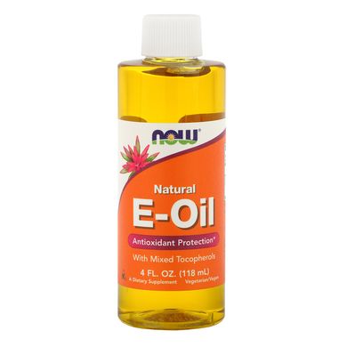 Натуральное масло витамина Е Now Foods (Natural E-Oil) 118 мл купить в Киеве и Украине