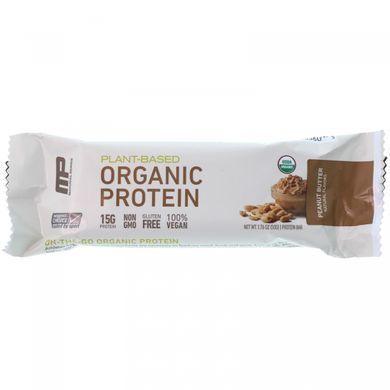 Organic protein bars, peanut butter, MusclePharm Natural, 12 bars, 21.20 oz (600 g).