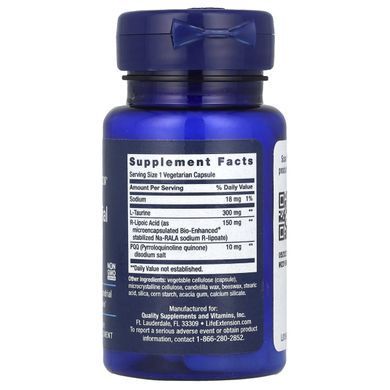 Митохондриальный комплекс с PQQ Life Extension (Mitochondrial Basics with PQQ) 30 капсул купить в Киеве и Украине