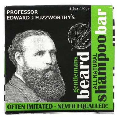Professor Fuzzworthy's, Шампунь для бороди Gentlemans Beard з яблучним оцтом, 4,2 унції (120 г)
