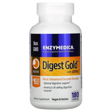 Харчова добавка для травлення Enzymedica (Digest Gold з ATPro) 180 капсул