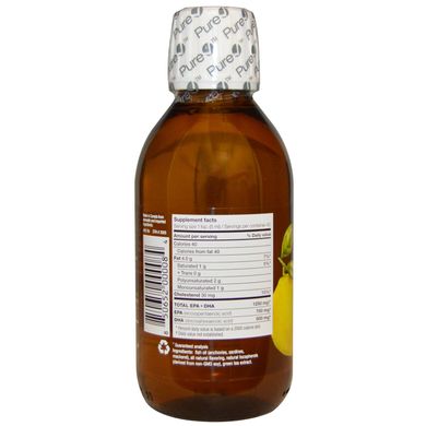 Омега-3 Ascenta (Omega-3) 1250 мг 200 мл зі смаком лимона