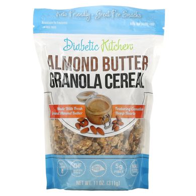 Гранола мигдальне масло Diabetic Kitchen (Granola Cereal Almond Butter) 311 г