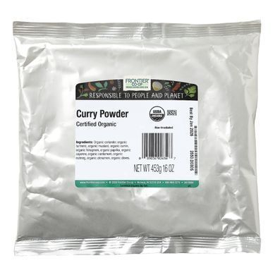 Сертифікований органічний порошок каррі, Frontier Natural Products, 16 унцій (453 г)