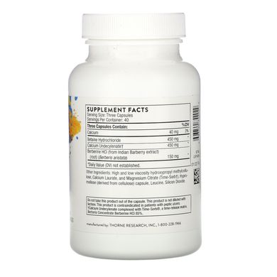 Вітаміни для підтримки флори кишечника Ундецин Thorne Research (Undecyn) 120 капсул