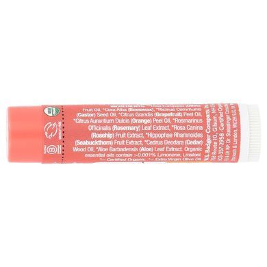 Бальзами для губ рожевий грейпфрут Badger Company (Lip Balm) 4.2 г