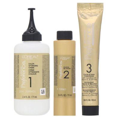 Фарба для волосся Superior Preference з технологією проти вимивання кольору і системою надання сяйва, натуральний блонд 9, L'Oreal, на 1 застосування