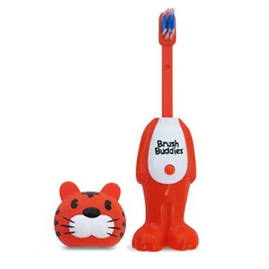 Poppin', зубастый тигр Тоби, мягкая, Brush Buddies, 1 зубная щетка купить в Киеве и Украине
