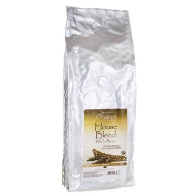 Органічна кава з цілісних бобів Хаус Бленд - середній, House Blend Whole Bean Organic Coffee - Medium, Swanson, 934 г