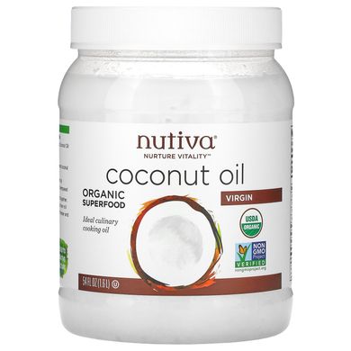 Кокосове масло Nutiva (Coconut Oil) 1600 мл