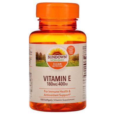 Витамин Е Sundown Naturals (Vitamin E) 400 МЕ 100 капсул купить в Киеве и Украине
